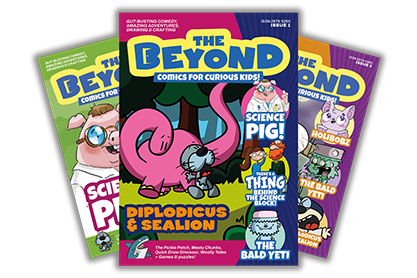 Andy Goodridge, creator of The Beyond Comic, with his family