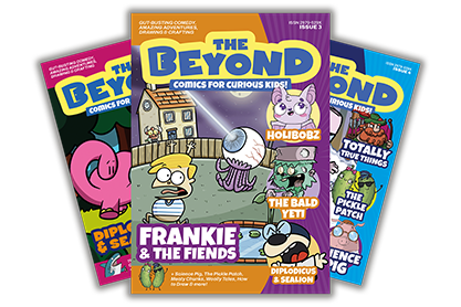 Andy Goodridge, creator of The Beyond Comic, with his family